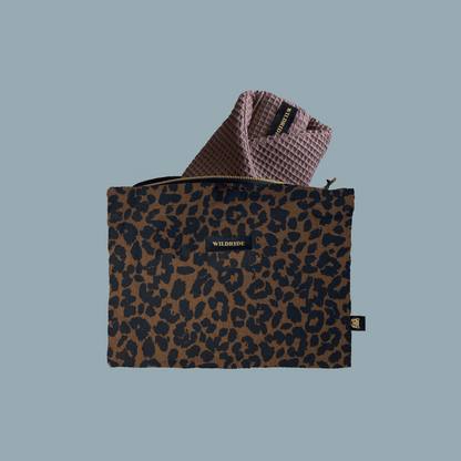 Wildride Brown Leopard Pouch